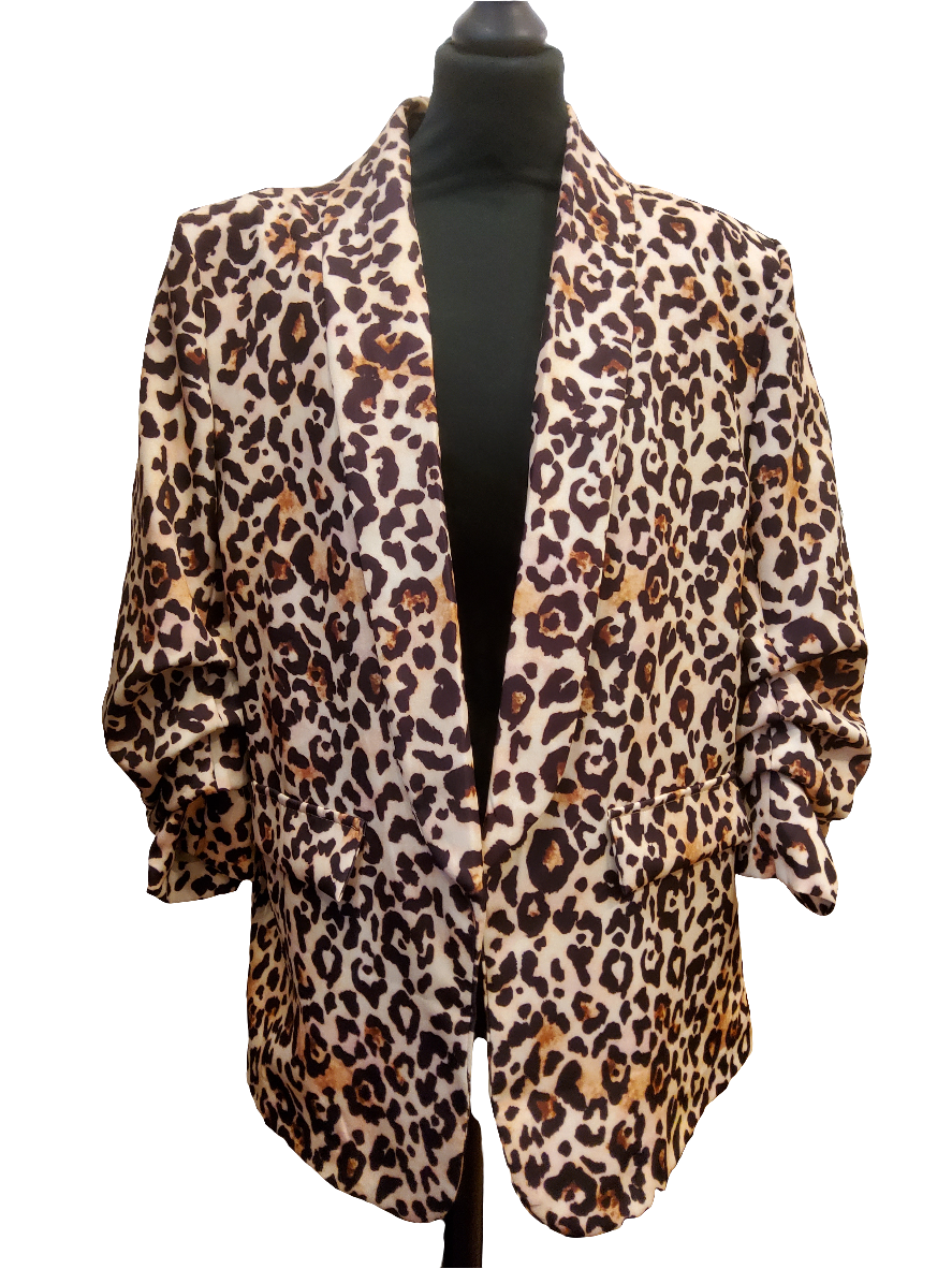 Leopard Print Blazer