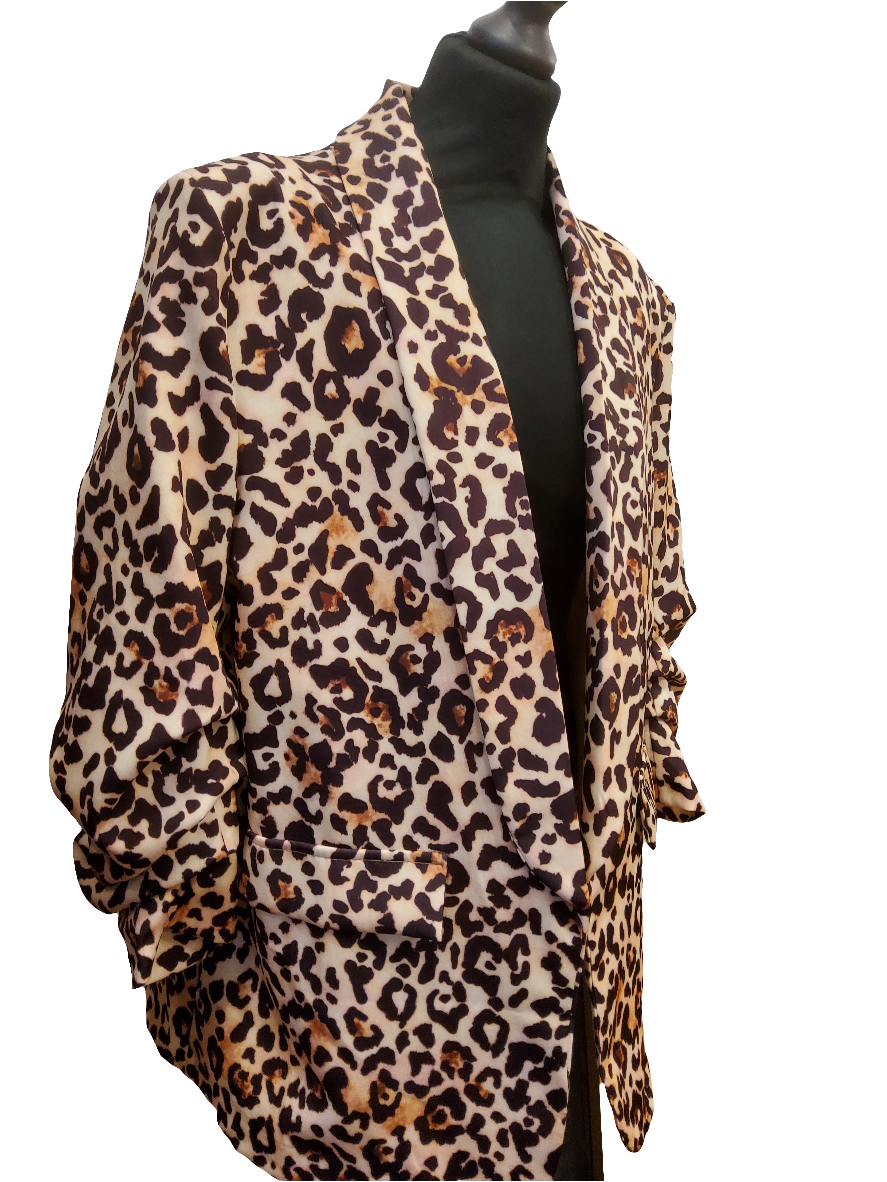 Leopard Print Blazer