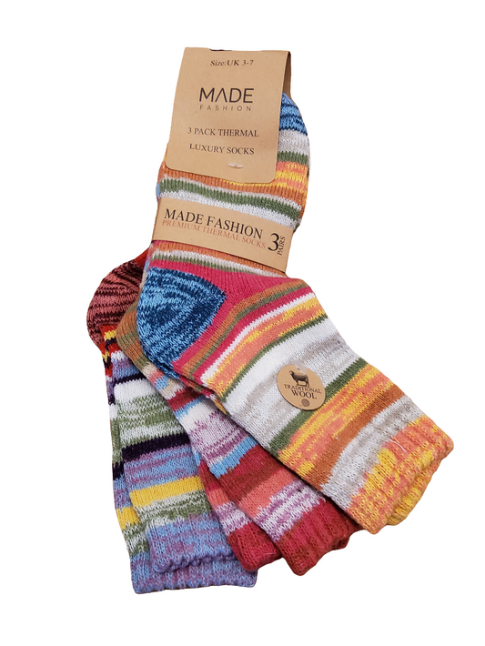 Patterned Socks - 3 Pairs