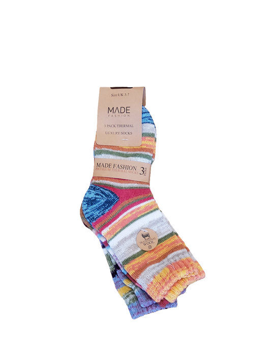 Patterned Socks - 3 Pairs