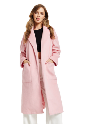 Pink Longline Coat