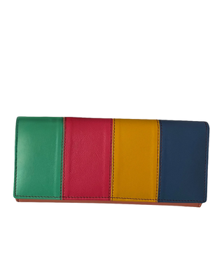 Stripe Leather purse