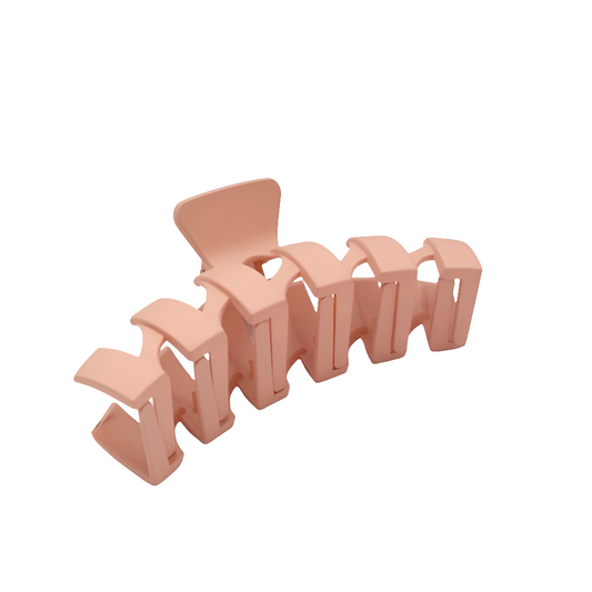 Matte Wiggly Hair Claw Clip Pink