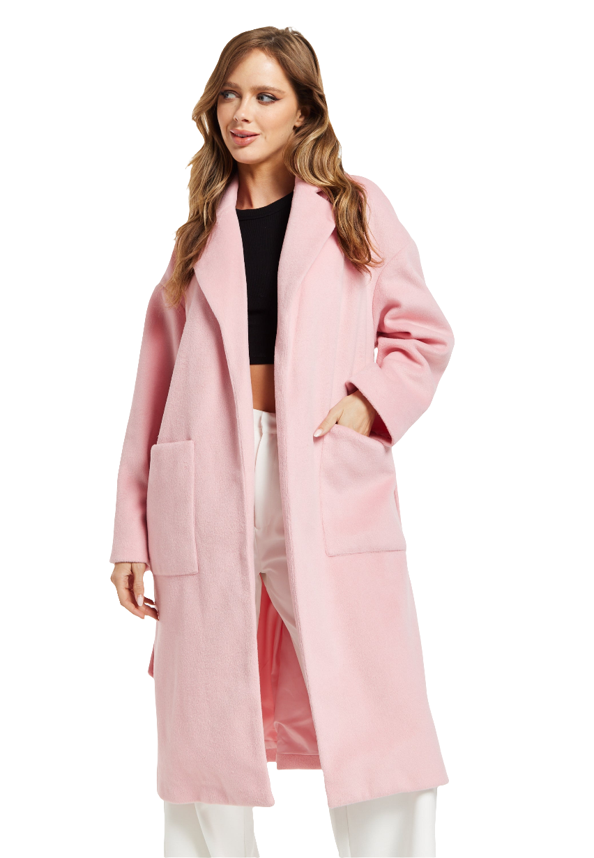 Pink Longline Coat