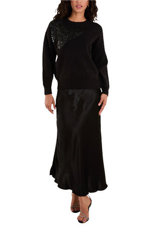 Embellished Sequin Butterfly Jumper