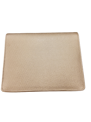 Gold Shimmer Envelope Clutch Bag with Chain Strap