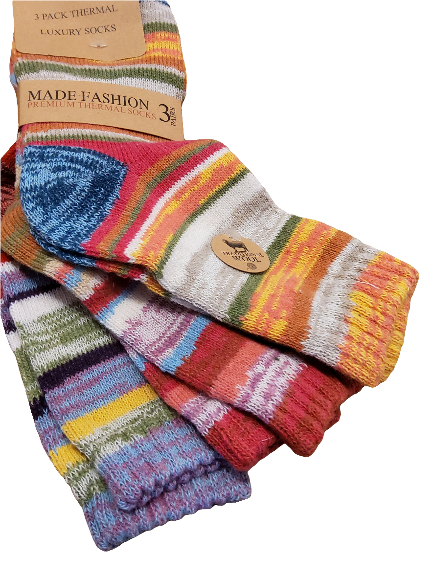 Patterned Socks - 3 Pairs