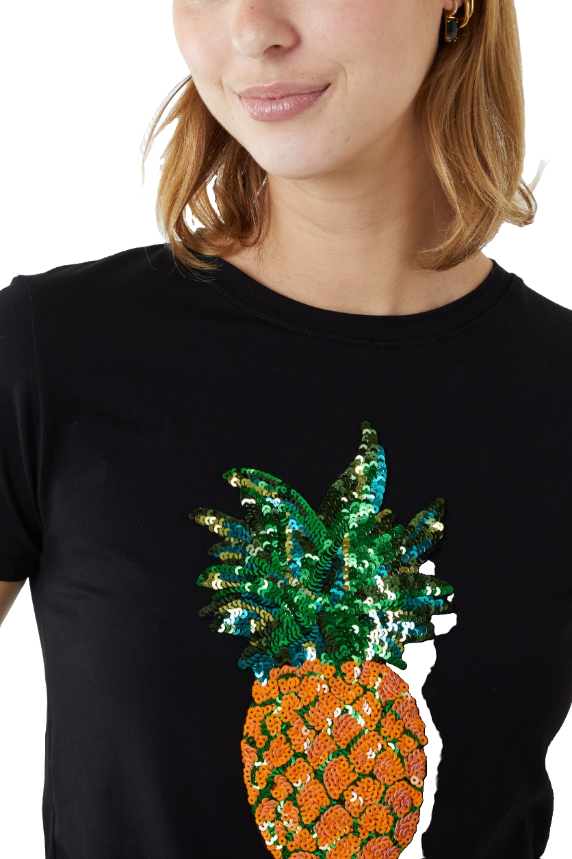 Embellished Pineapple T-Shirt