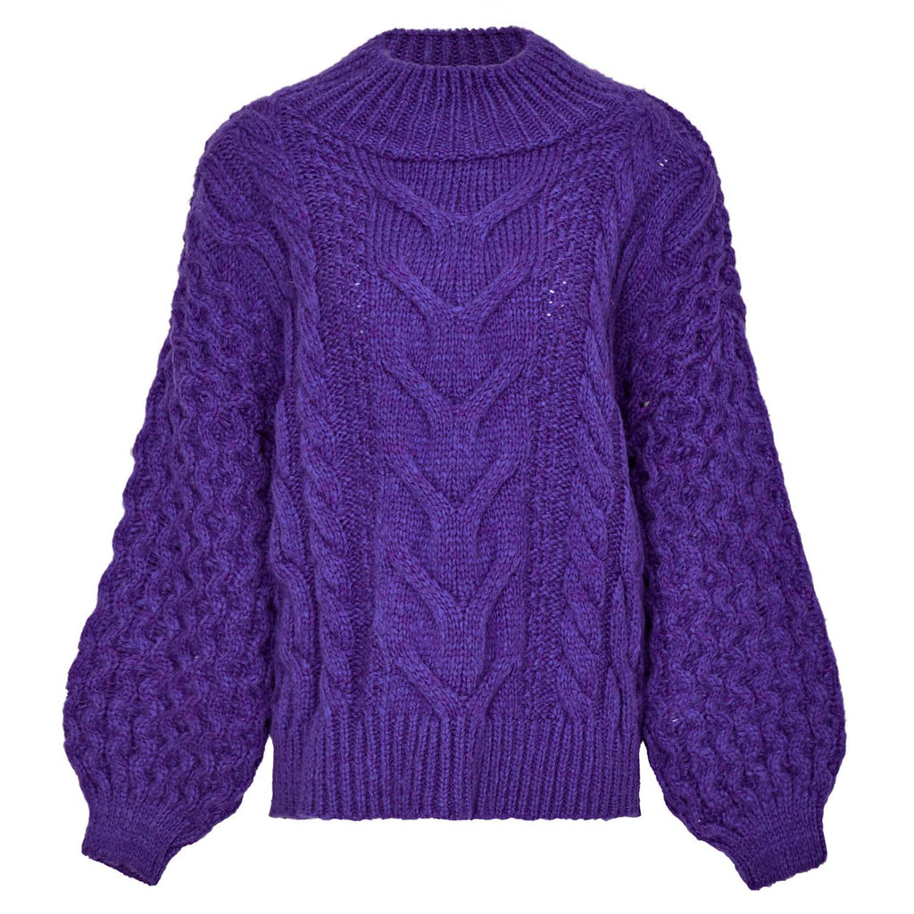 Cara & The Sky Bella Cable High Neck Jumper