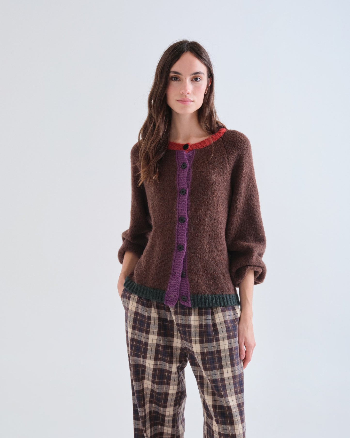 Pre-order* Compañía Fantástica: Brown cardigan