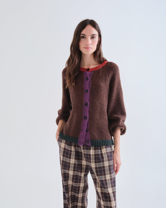 Pre-order* Compañía Fantástica: Brown cardigan