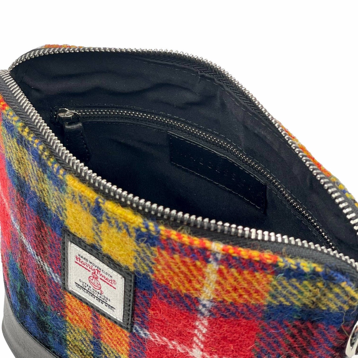 Harris Tweed Square Shoulder Bag Saffron