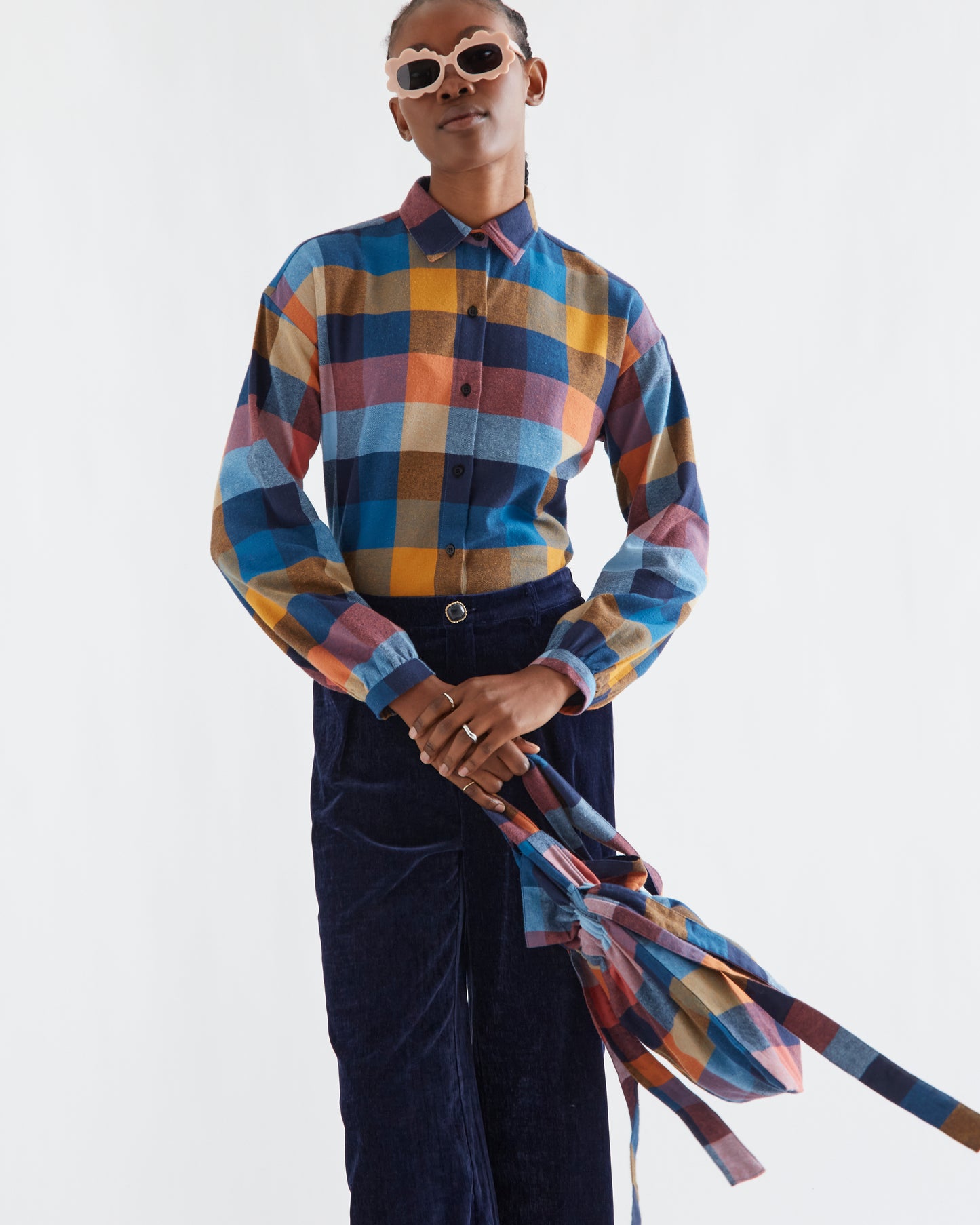 Pre-order* Compañía Fantástica: Multi-coloured plaid shirt