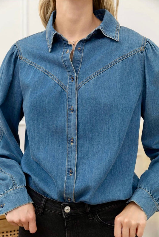 PRE-ORDER Mid denim shirt