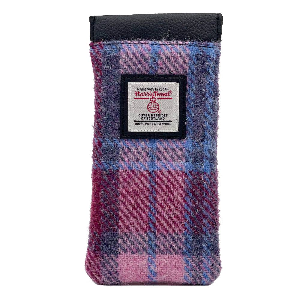 Harris Tweed Glasses Sleeve Pastel Pink