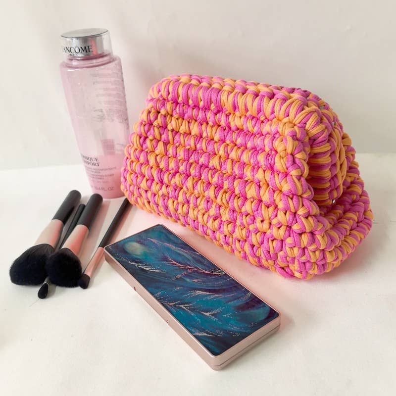 Chunky Knit Bubble Cloud Clutch Bag