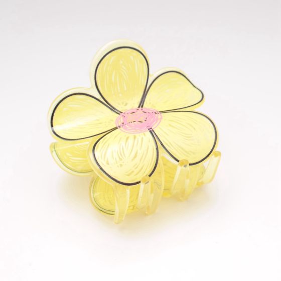 Yellow Flower Clip