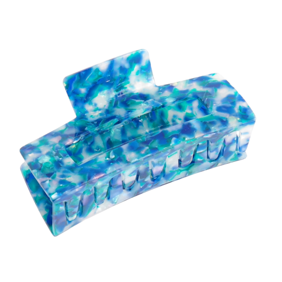 Rectangle Hair Claw Clip Turquoise