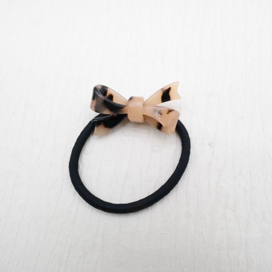 Bow Tortoiseshell Elastic Hair Tie