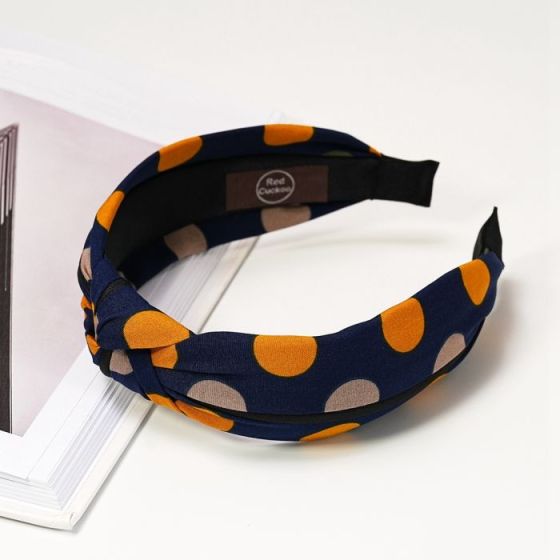 Dots Navy Headband