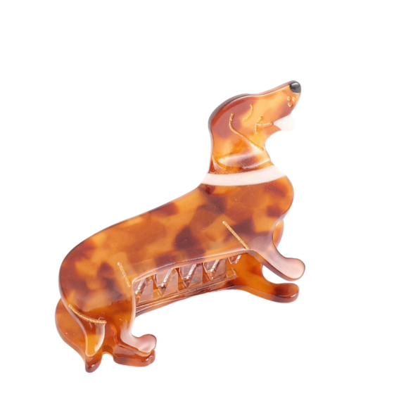 Sausage Dog Hair Claw Clip