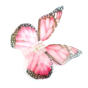 Pink Butterfly Claw Clip