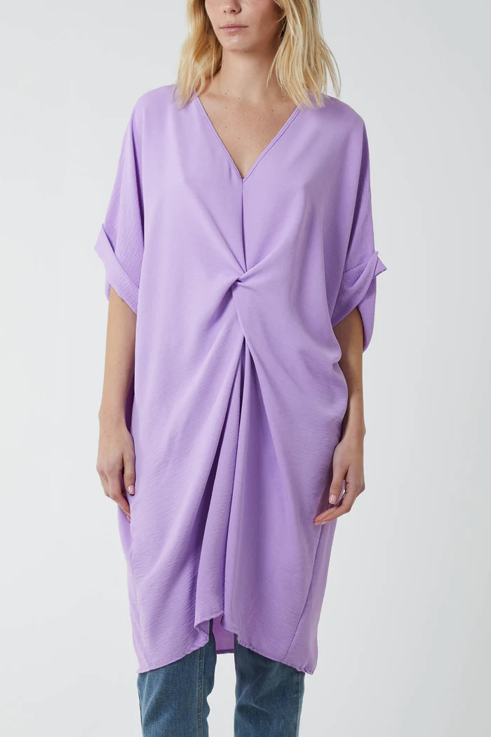 Cobalt Blue Twist cocoon dress