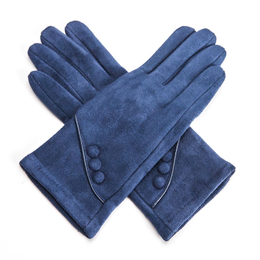 Button detail gloves