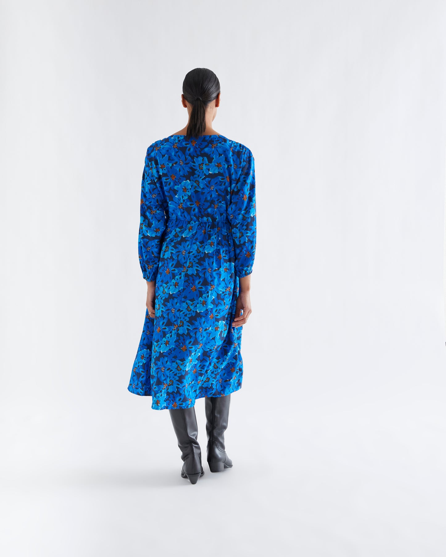 Pre-order* Compañía Fantástica: Blue floral dress