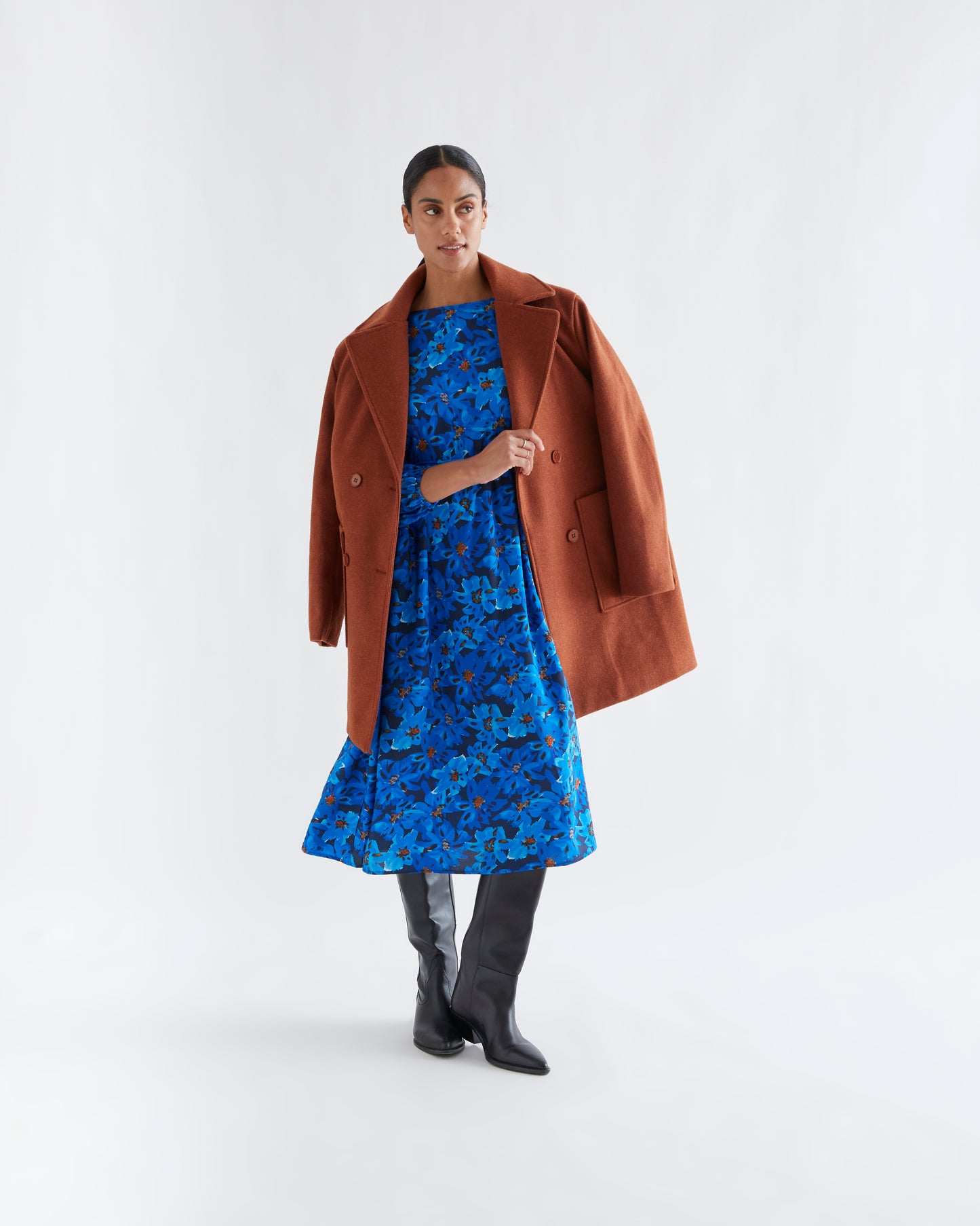 Pre-order* Compañía Fantástica: Blue floral dress