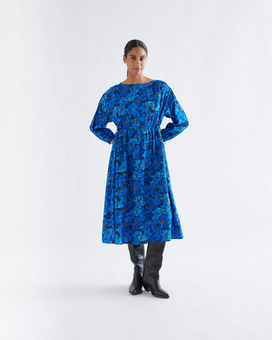 Pre-order* Compañía Fantástica: Blue floral dress
