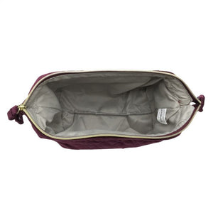 PURPLE SOFT TO TOUCH MAKE-UP / WASH BAG (SML, MED, LRG)