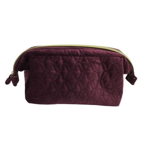 PURPLE SOFT TO TOUCH MAKE-UP / WASH BAG (SML, MED, LRG)