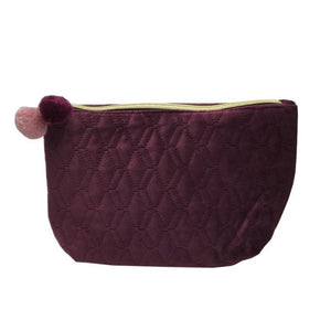 PURPLE SOFT TO TOUCH MAKE-UP / WASH BAG (SML, MED, LRG)