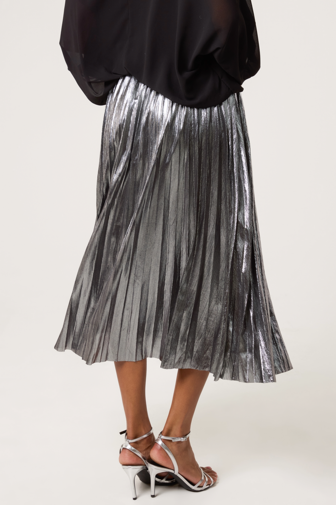 Silver Metallic Skirt
