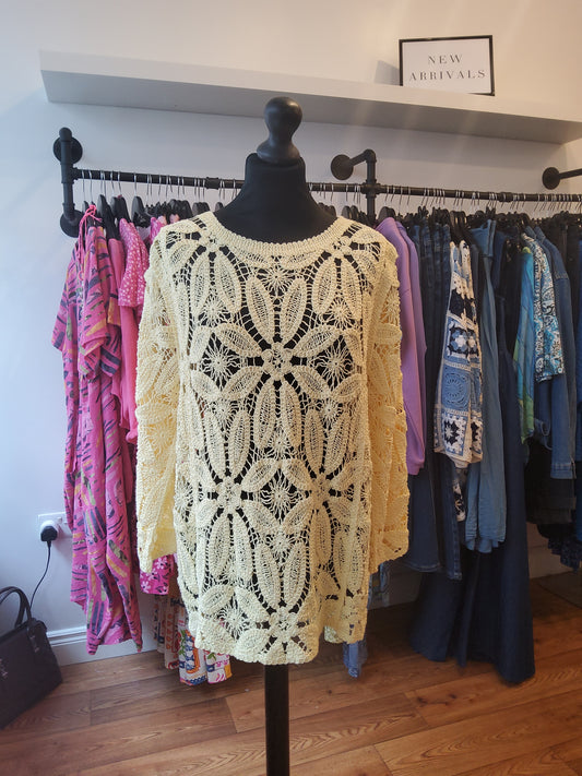 Summer Lemon Crochet Jumper