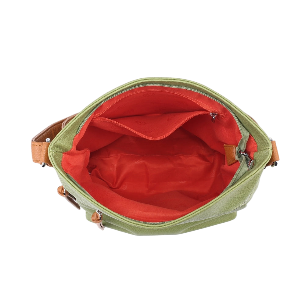 Black Double Zip Crossbody Bag