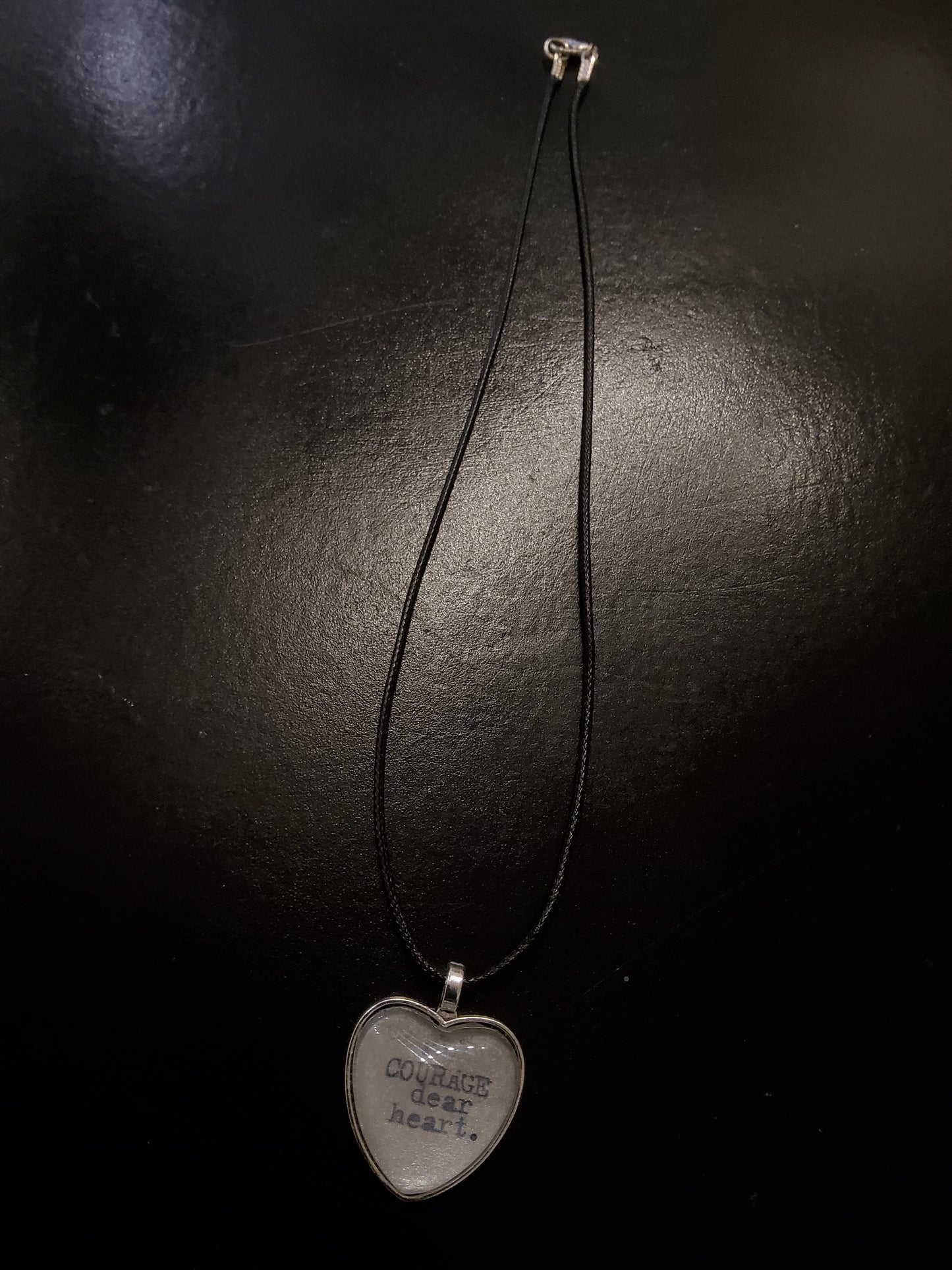 'Courage Dear Heart' Cord Necklace0