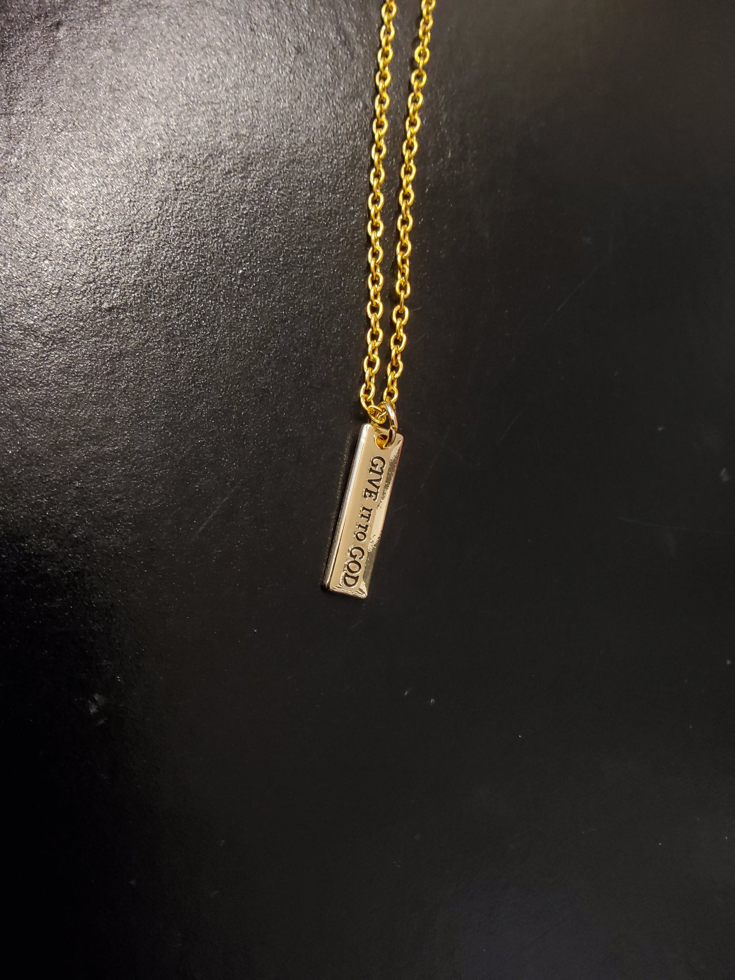 'Give it to God' Gold Necklace