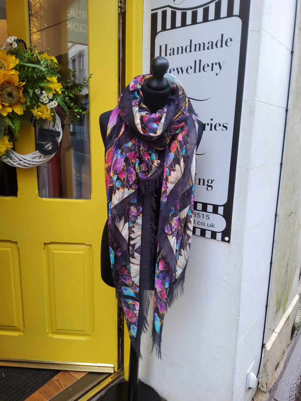 Love’s Pure Light “Kaleidoscope” silk blend scarf