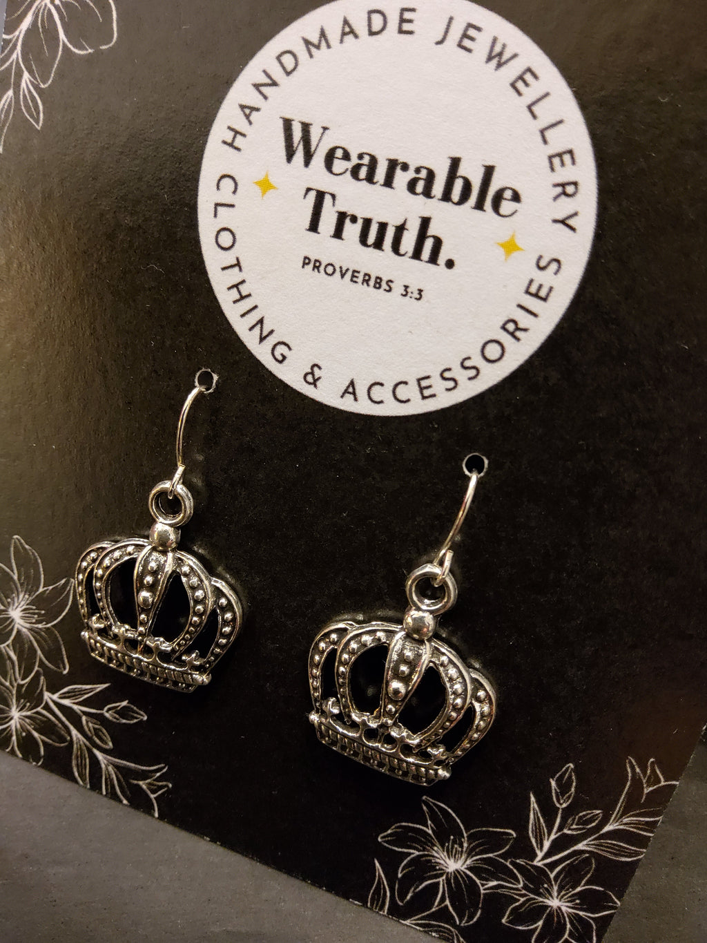 Wearable Truth crown earrings