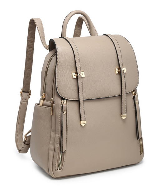 Beige Backpack