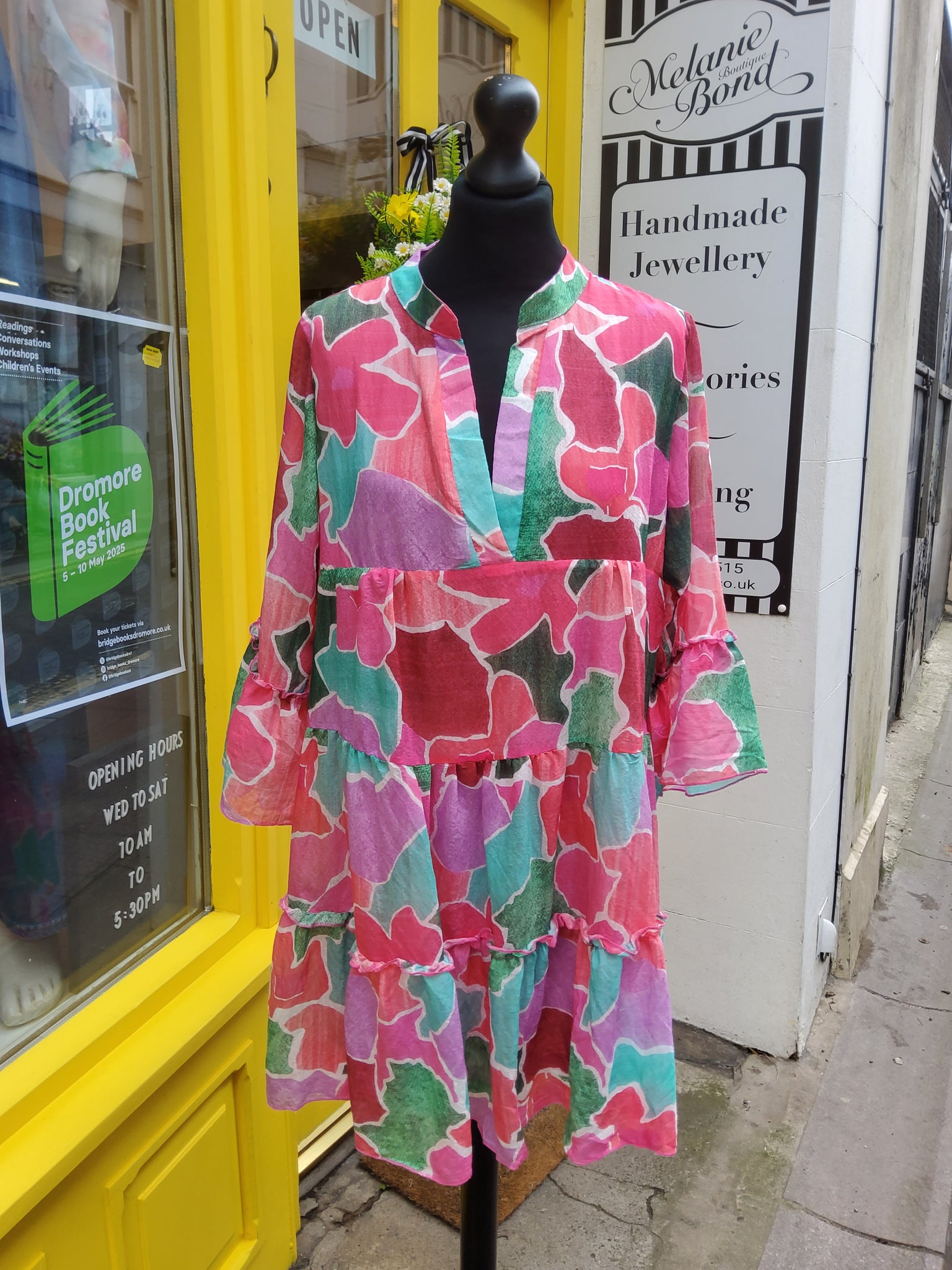 Multicoloured Geometric Print Dress