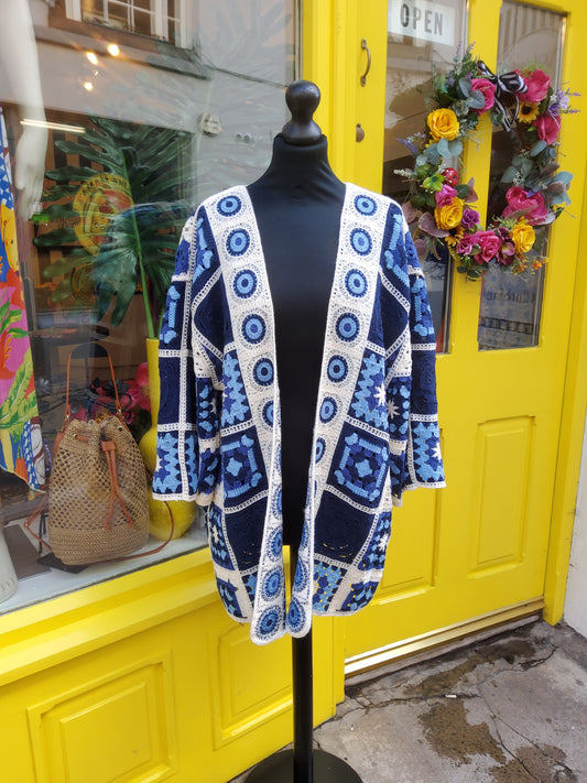 Long Crochet Cardigan
