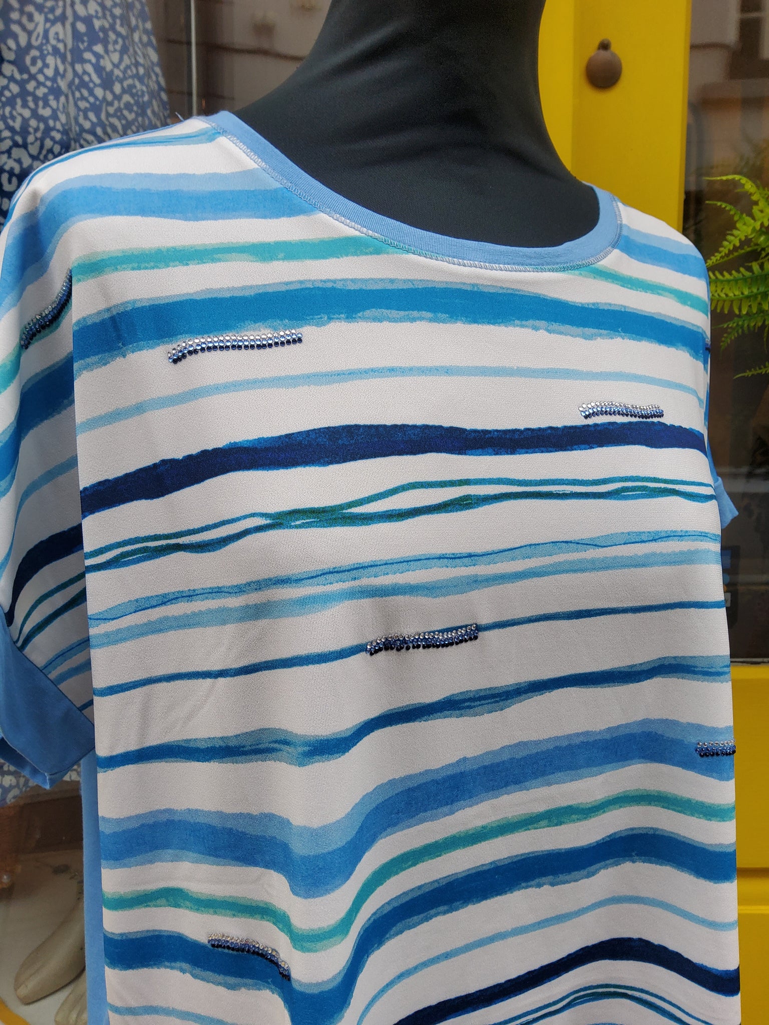 Light Blue Stripe T-Shirt - M/L