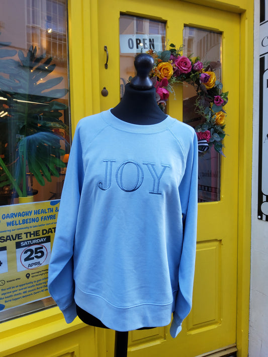 Light Blue 'JOY' Sweatshirt