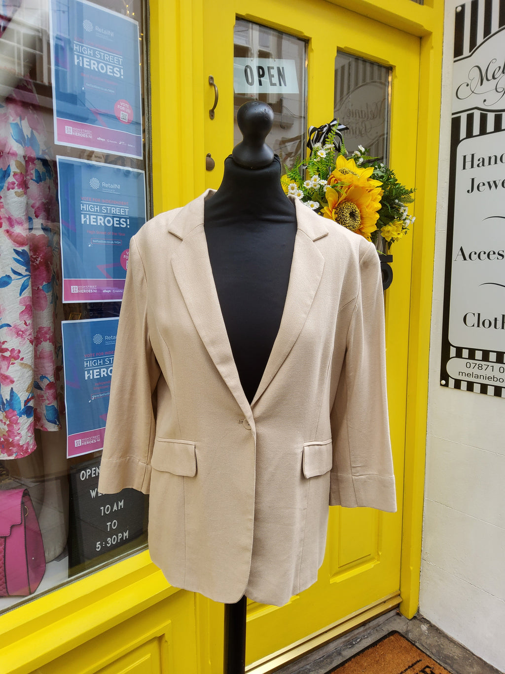 Beige Linen Jacket