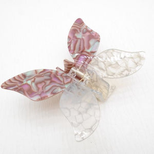 Pink Butterfly Claw Clip