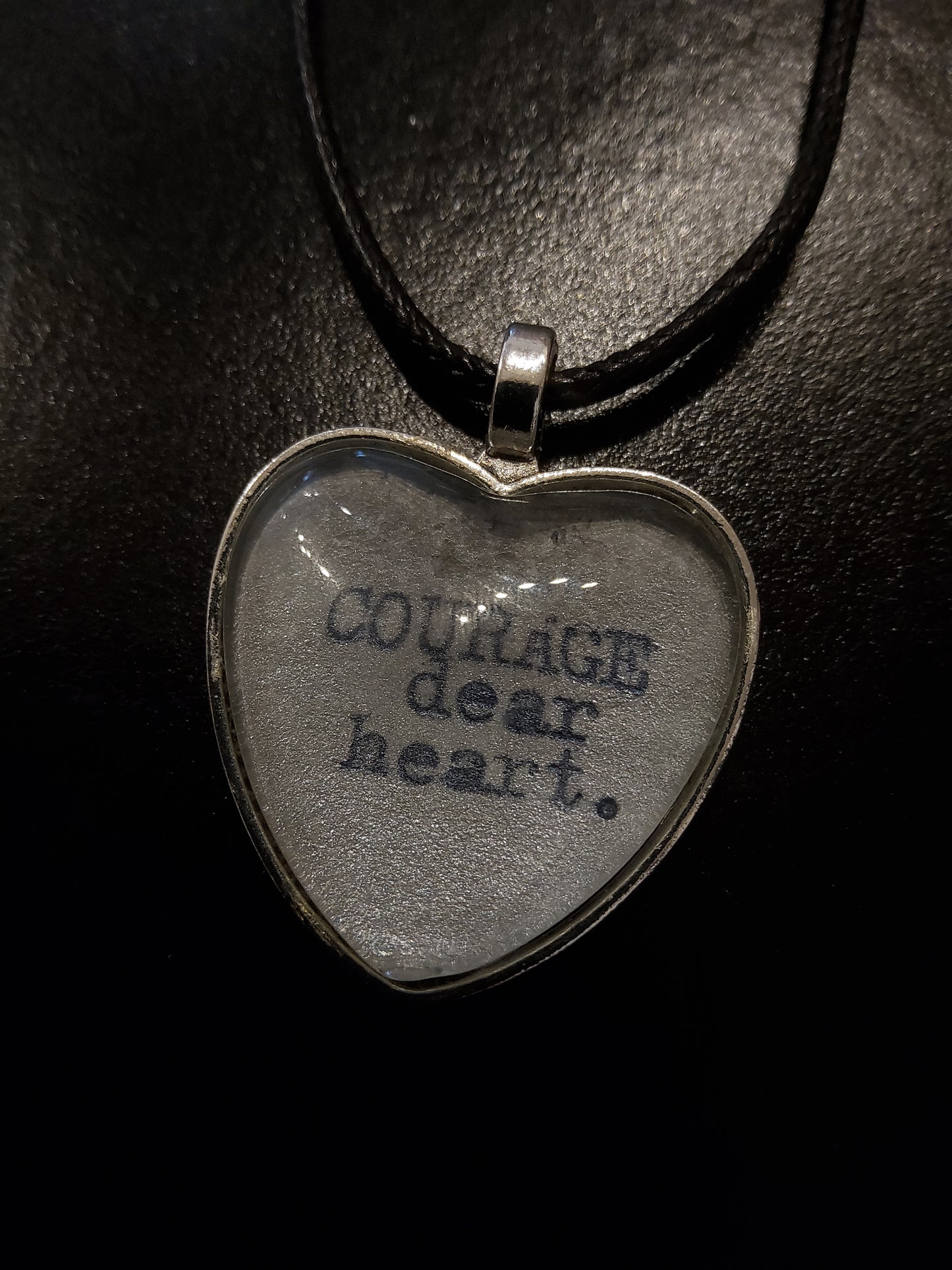 'Courage Dear Heart' Cord Necklace0