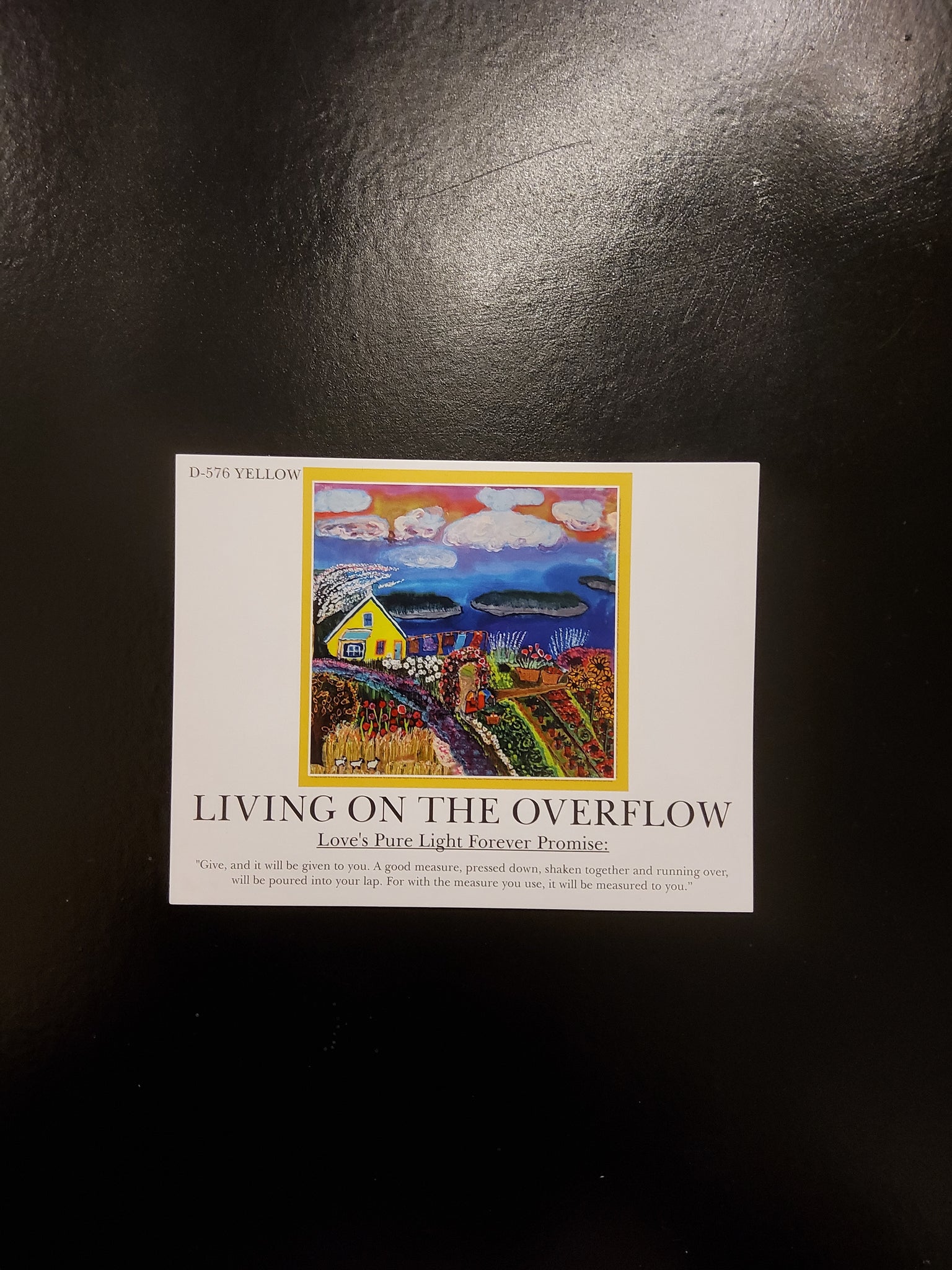Love’s Pure Light “Living On The Overflow” silk blend scarf